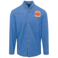 Burger King Logo Denim Shirt For Men And Women