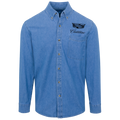 Cadillac Logo Button Denim Shirt For Men And Women