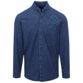 Bmw Logo Button Denim Shirt For Men And Women