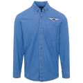 Bentley Logo Button Denim Shirt For Men And Women