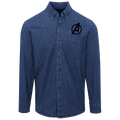 Avengers Logo Denim Shirt For Men And Women