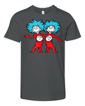Dr Seuss Thing 1 Thing 2 Buddies Premium Youth T Shirt