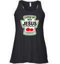 Christian Catch Up With Jesus Ketchup Racerback Tank