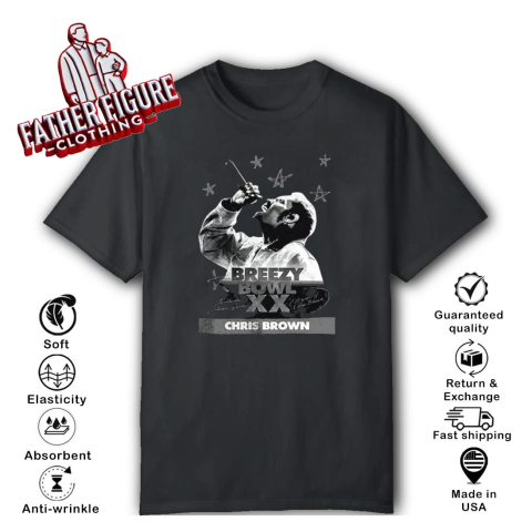 Chris Brown Breezy Bowl Xx Tour 2025 T Shirt