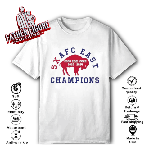 Buffalo Bills 5X Afc East Champions T Shirt