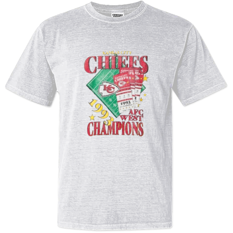 Ashton Gillotte Kansas City Chiefs 1993 Champions Dyed Heavyweight T Shirt