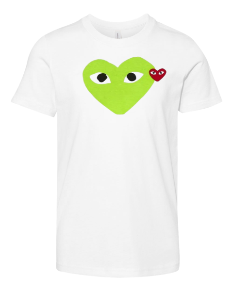 Cdg Play Heart Premium Youth T Shirt