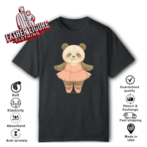 Adorable Ballerina Panda T Shirt