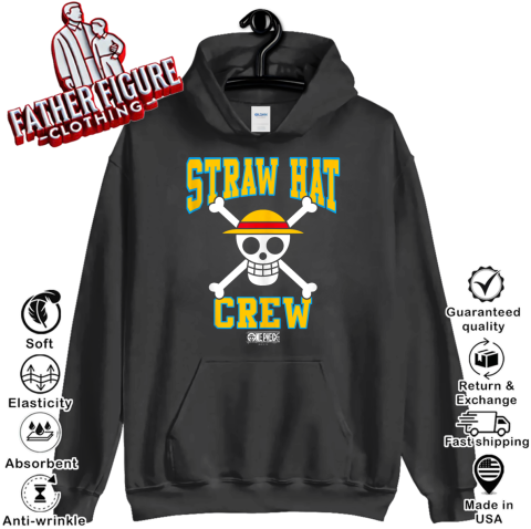 Anime Straw Hat Crew Athletic Type Jolly Rogers Hoodie