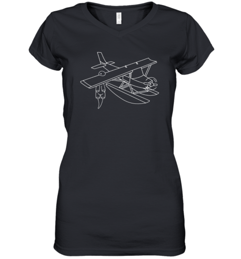 Dino Soar Women039S V Neck T Shirt