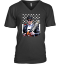 Elon Musk Chainsaw V Neck T Shirt