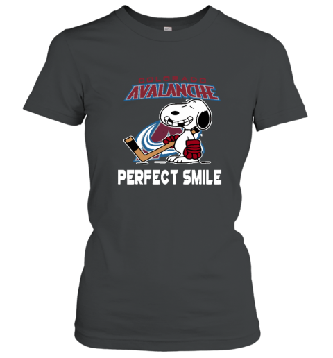 Colorado Avalanche Snoopy Perfect Smile The Peanuts Women039S T Shirt