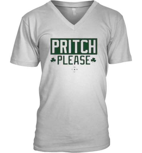 Boston Celtics Pritch Please V Neck T Shirt
