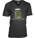 Crested River Cannabis V Neck T Shirt