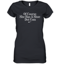 Dawn Staley Of Course She Has A Shoe Dot Com Women039S V Neck T Shirt