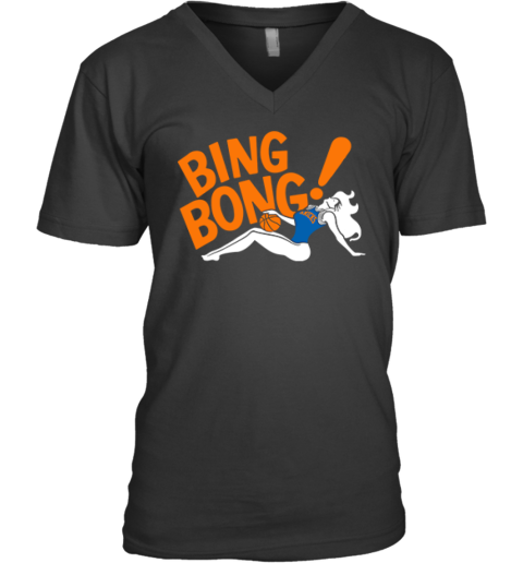Bada Bing Bong New York Knicks V Neck T Shirt
