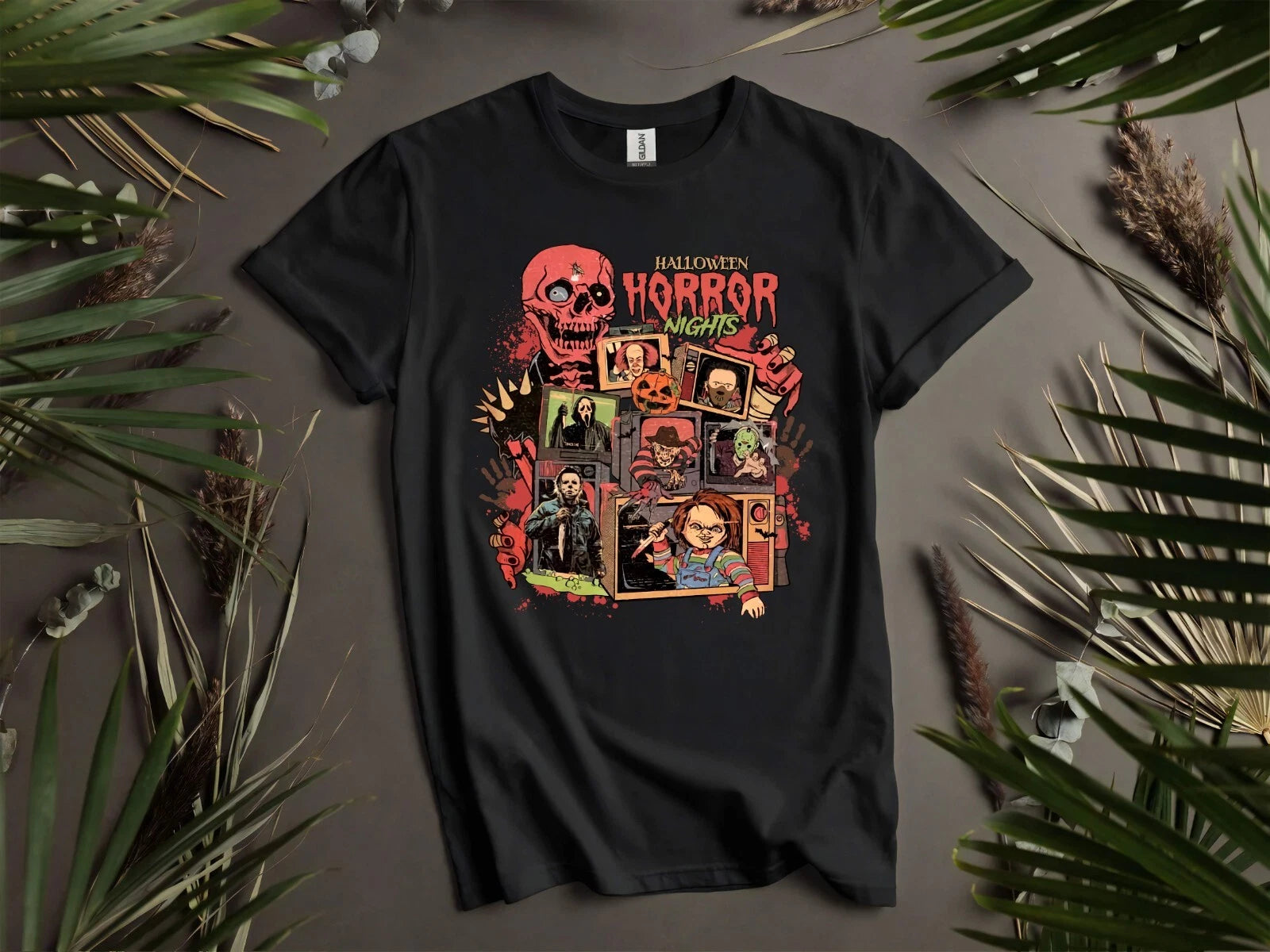 Halloween Horror Movie Poster T-shirt T Shirt Men Women Unisex Tshirt K976