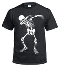 Halloween Skeleton Dab T-shirt Skull Scary Gift Kids Fancy Dress Horror Xmas Top