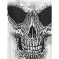 Halloween Mens Skull Face Image White Short Sleeve T-shirt Tee New Halloween Xl