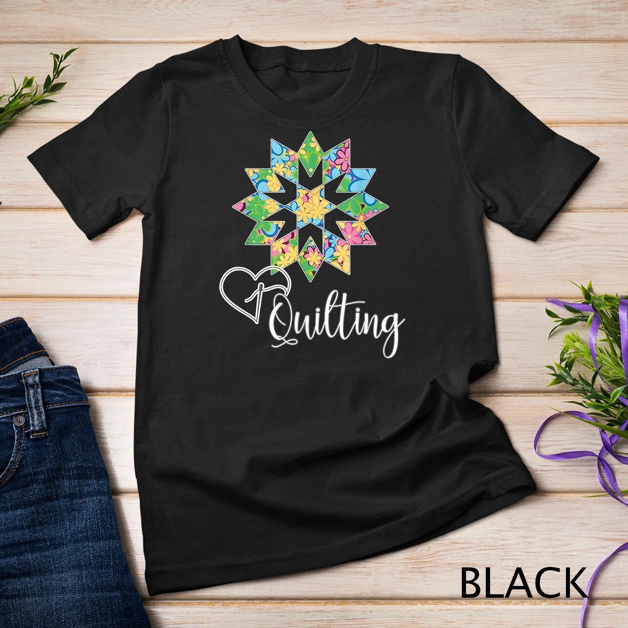 Love Sewing Quilting, Hobby Crafter Gift Shirt, 3dk Unisex T-shirt