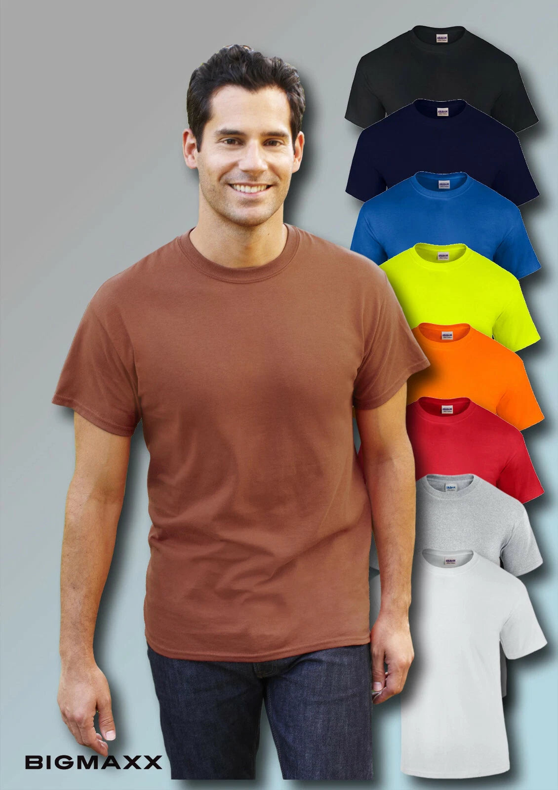 Gildan Ultra Cotton T-shirt Rundhals Classic 20 Farben Gr M Bis 5xl Gildan Shirt