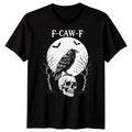 F-caw-f Funny Crow Raven Meme Sarcastic Gothic Halloween T-shirt Adults Kids #21