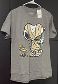Halloween - Snoopy &amp; Woodstock T-shirt Peanuts Mens / Unisex Medium Gray-new