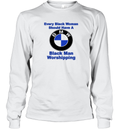 Black Man Worshipping Long Sleeve T Shirt