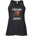 Chicken Jockey Fun Gag Novelty Racerback Tank