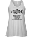 Born To Swim Ocean Is A Fuck Shirt Kill Em All 1989 I Am Fish Man Racerback Tank