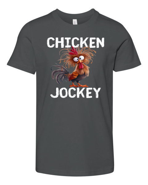 Chicken Jockey Fun Gag Novelty Premium Youth T Shirt