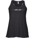 45 47 Stylized Trump Racerback Tank