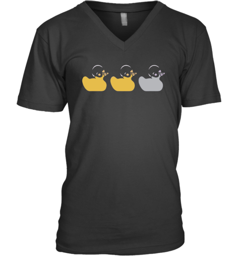 Duck Duck Gray Duck Minnesota Vikings V Neck T Shirt