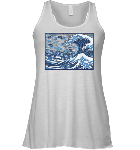 Blue Wave Cat For Kamala Racerback Tank
