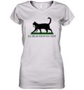 Black Cat I039Ll Tread Wherever I Want Women039S V Neck T Shirt
