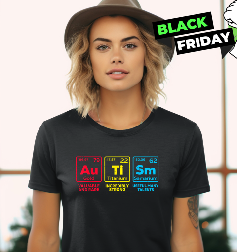 Autism Awareness Elements Periodic Table Women039S T Shirt
