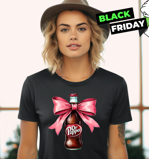 Dr Pepper Pink Bow Coquette Women039S T Shirt