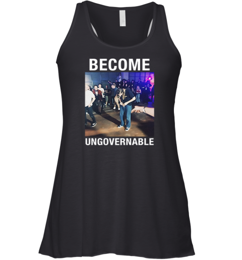 Become Ungovernable Peeing Man Racerback Tank