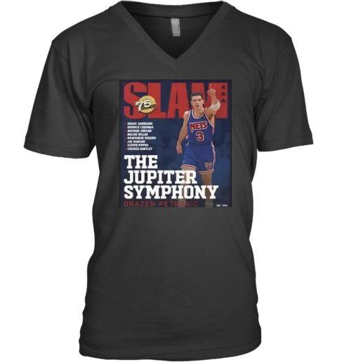 Drazen Petrovic The Jupiter Symphony Slam Cover V Neck T Shirt