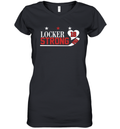 Craig Laughlin Locker Strong18 Heart Hockey Women039S V Neck T Shirt