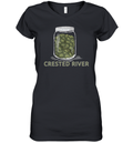 Crested River Cannabis Women039S V Neck T Shirt