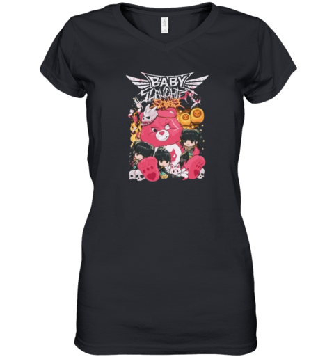 Baby Slaughter Bear Women039S V Neck T Shirt