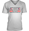Americans Have The Right To Bear Arms Canadians V Neck T Shirt