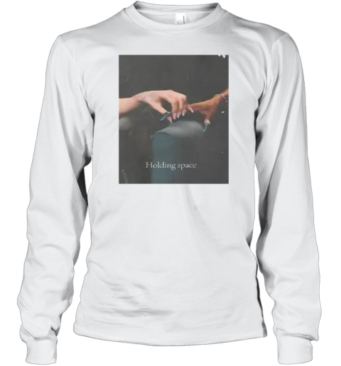 Ariana Holding Cynthia Finger Holding Space Wicked Long Sleeve T Shirt