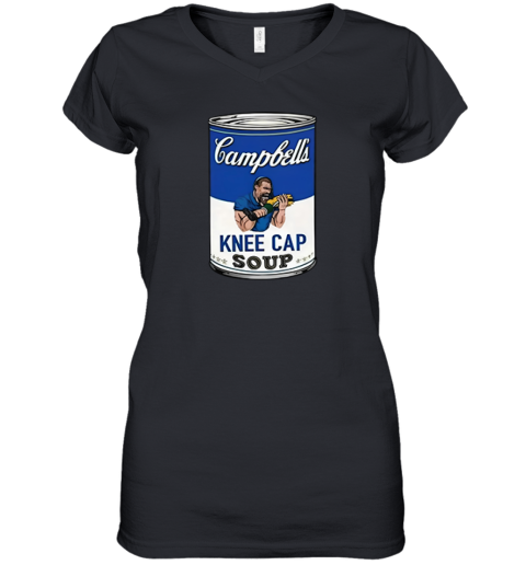 Dan Campbell039S Knee Cap Soup Women039S V Neck T Shirt