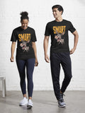 Funny Donkey With SMART Typography Active T Shirt T Shirt Comfort Fit Modern Aesthetic