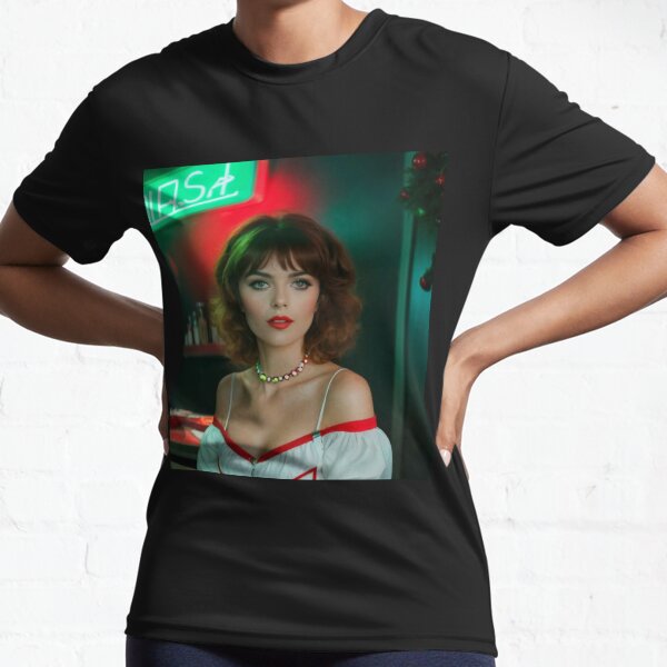 Pink Fruit Jelly Bean Neon Christmas Girl Active T-Shirt