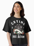 Funny DND RPG Critical failure Crying is a free action Natural one D20 dice Boxy T Shirt T Shirt High Search Demand Ever