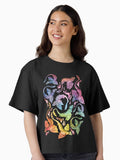 Dragon fire dark rainbow Boxy T Shirt T Shirt High Search Demand US Top Pick
