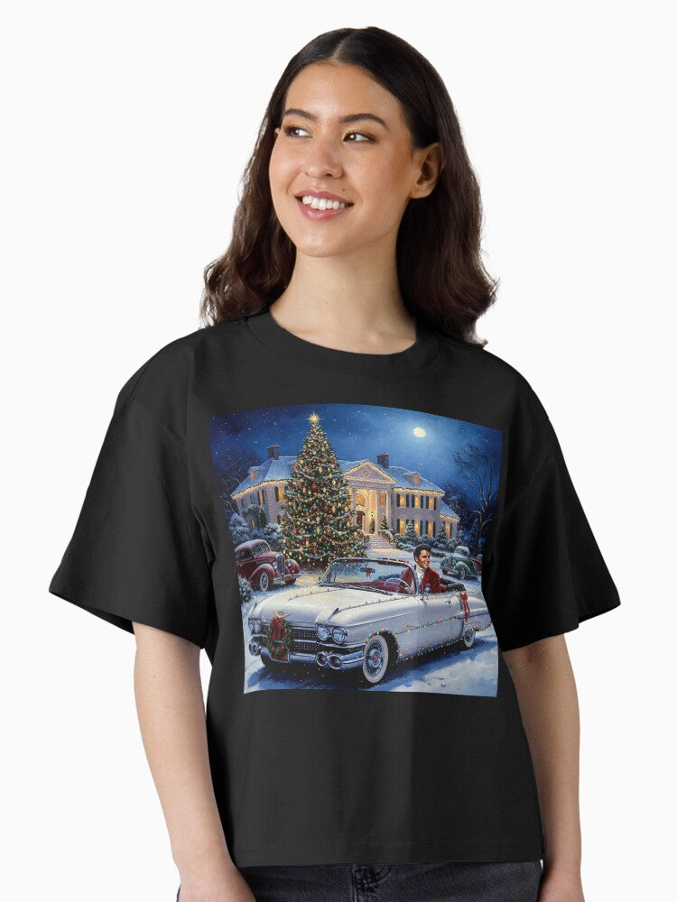 Hollywood Holidays The King s Grand Holiday Arrival Boxy T Shirt T Shirt Premium Print US Top Pick